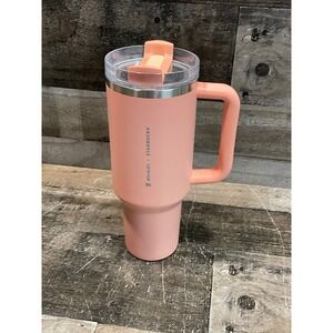 Stanley x Starbucks 40oz Quencher H2.0 FlowState Tumbler Peach Pink Sunset